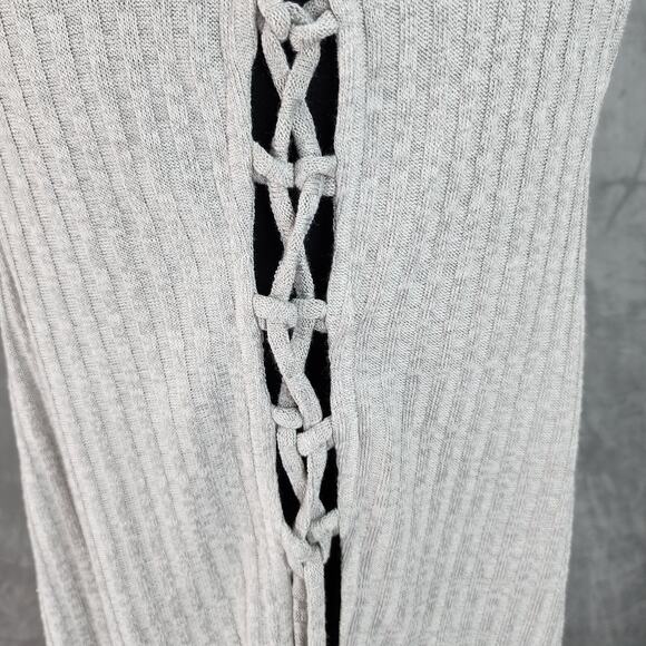 NWT Taylor & Sage Womens XL Sleeveless Ribbed Knit Pullover Top Gray Boho Shirt - Picture 8 of 13